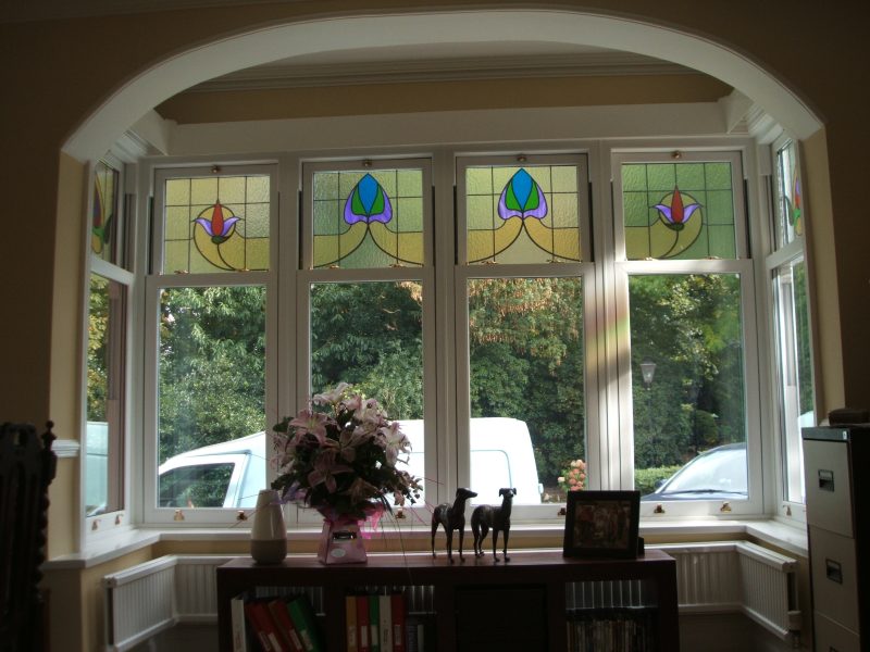 coloured glass windows